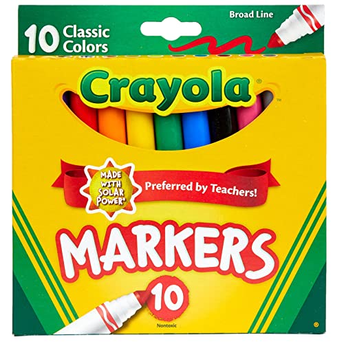 Crayola Broad Line Markers - Classic Colors (10 Pack)