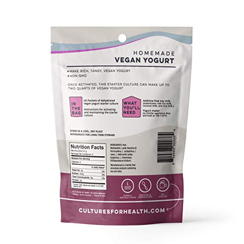 Vegan Yogurt Starter Culture - 4 Packets