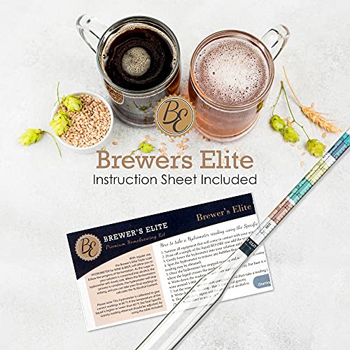 Brewer's Elite Hydrometer Set - Triple Scale Deluxe