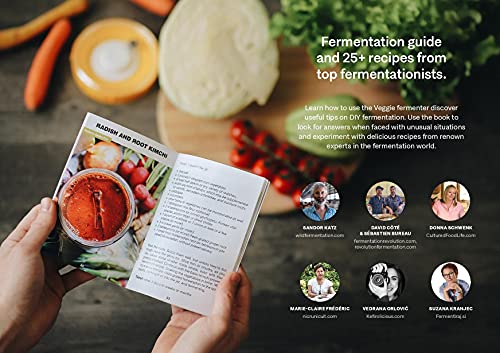 Kefirko Vegetable Fermentation Kit with Recipes (Blue)