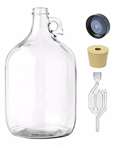 FastRack 1 gal Jug with Bubble Airlock & Lid
