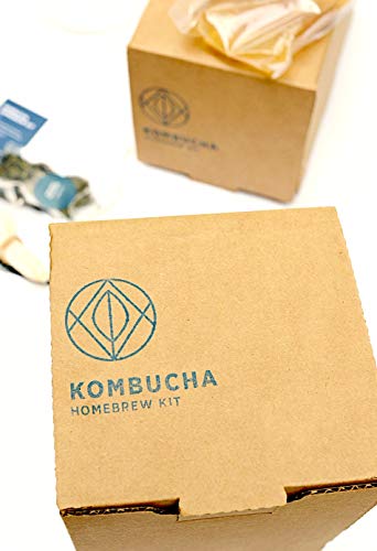 USA-Made Kombucha Starter Kit with Glass Jar