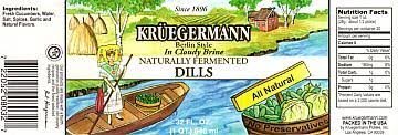 Kruegermann's 2 Jars of Cloudy Dill Pickles