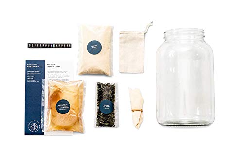 USA-Made Kombucha Starter Kit with Glass Jar