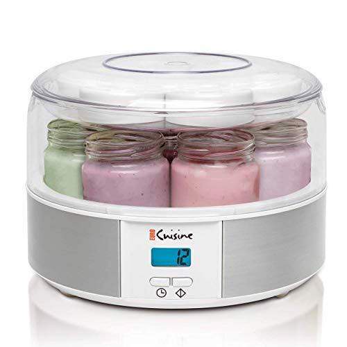 Euro Cuisine Digital Yogurt Maker with Glass Jars