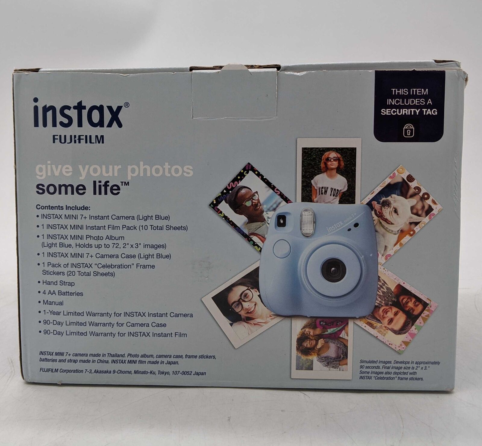 Fujifilm Instax mini 7+ Instant Camera Bundle Light Blue 600021794