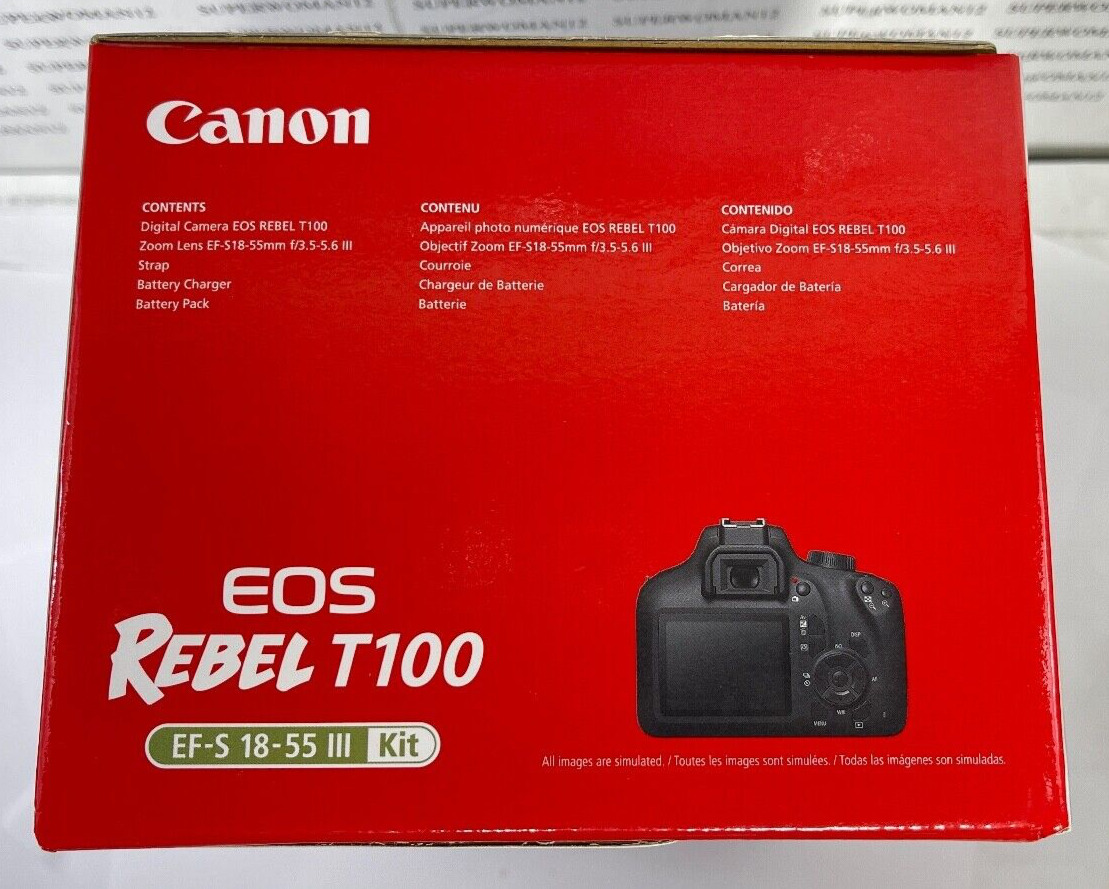 Canon EOS Rebel T100 EF-S 18-55 III Kit