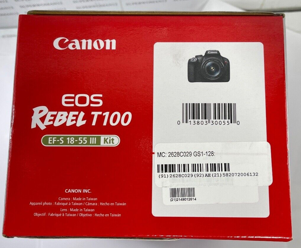 Canon EOS Rebel T100 EF-S 18-55 III Kit