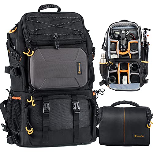 TARION 2-in-1 Camera Backpack with Bonus Bag