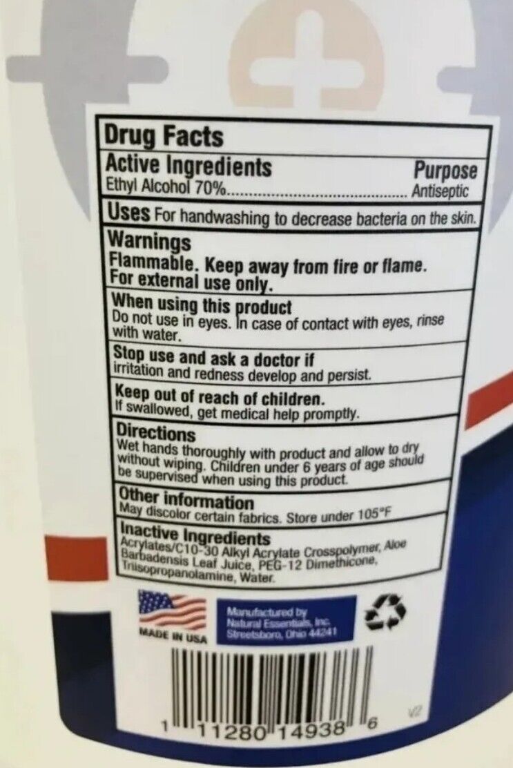 Germ Sanitizer Gel 70% Alcohol - 1 Gal