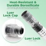 10-Pack 1ml Borosilicate Glass Syringe with Needles