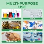 10-Pack 1ml Borosilicate Glass Syringe with Needles