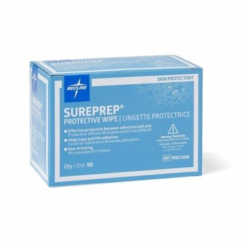 Medline Sureprep Barrier Wipes - Box of 50