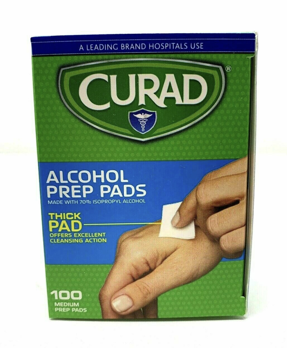100 Count 70% Isopropyl Alcohol Prep Pads