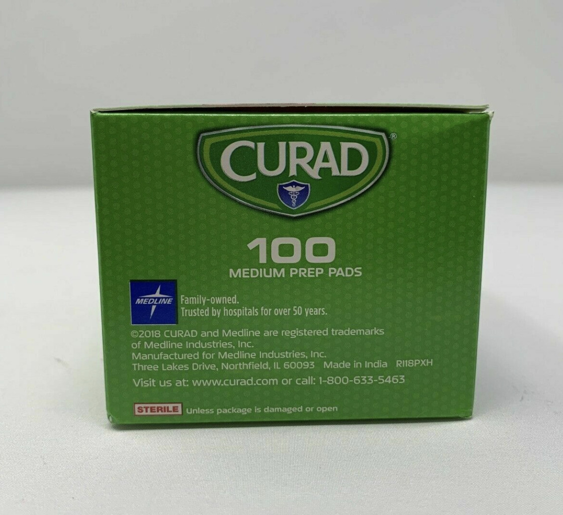 100 Count 70% Isopropyl Alcohol Prep Pads