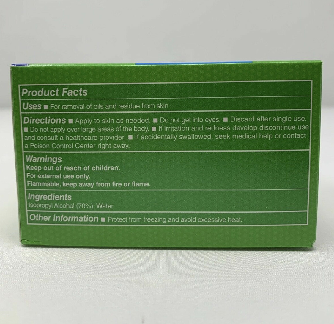 100 Count 70% Isopropyl Alcohol Prep Pads