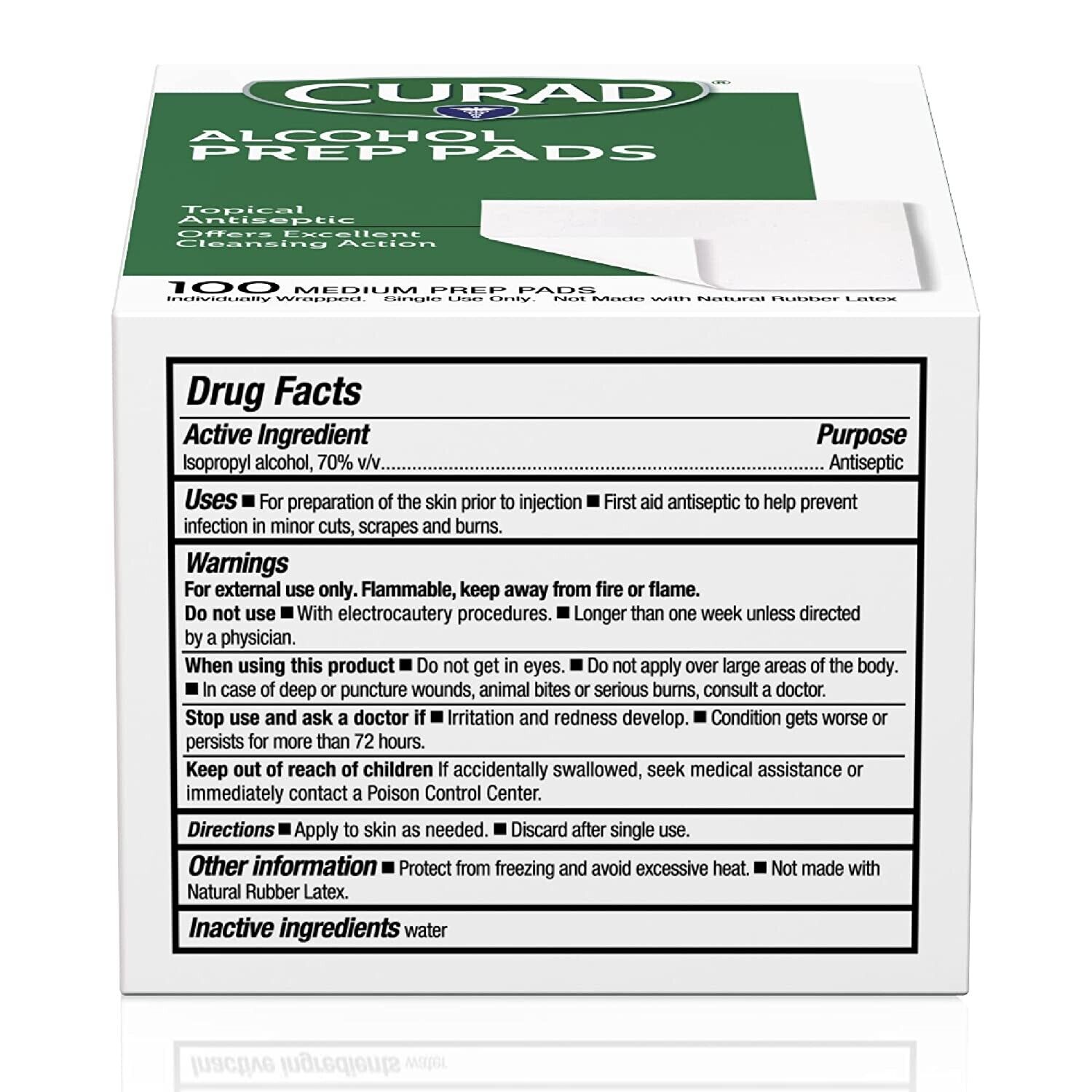 Curad Isopropyl Alcohol Prep Pads - 400 Count
