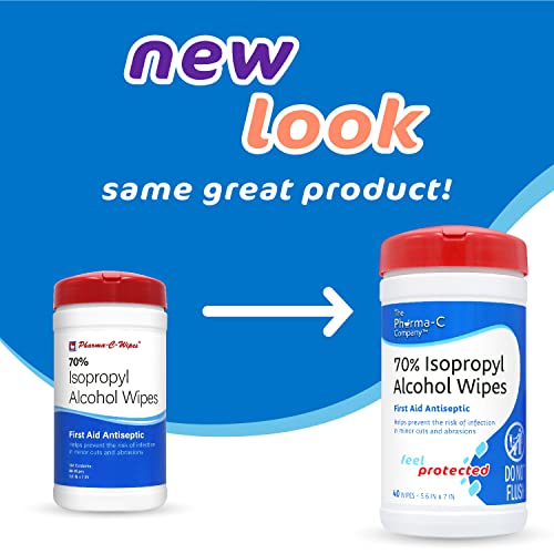 Pharma-C-Wipes 70% Isopropyl Alcohol - Case of 6