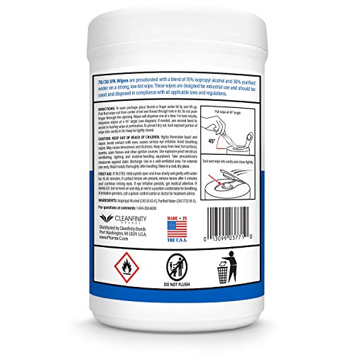 Pharma-C 70% IPA Wipes - 175ct (USA Made)