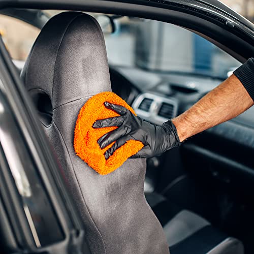 Black Disposable Vinyl Gloves, 4mil Thickness