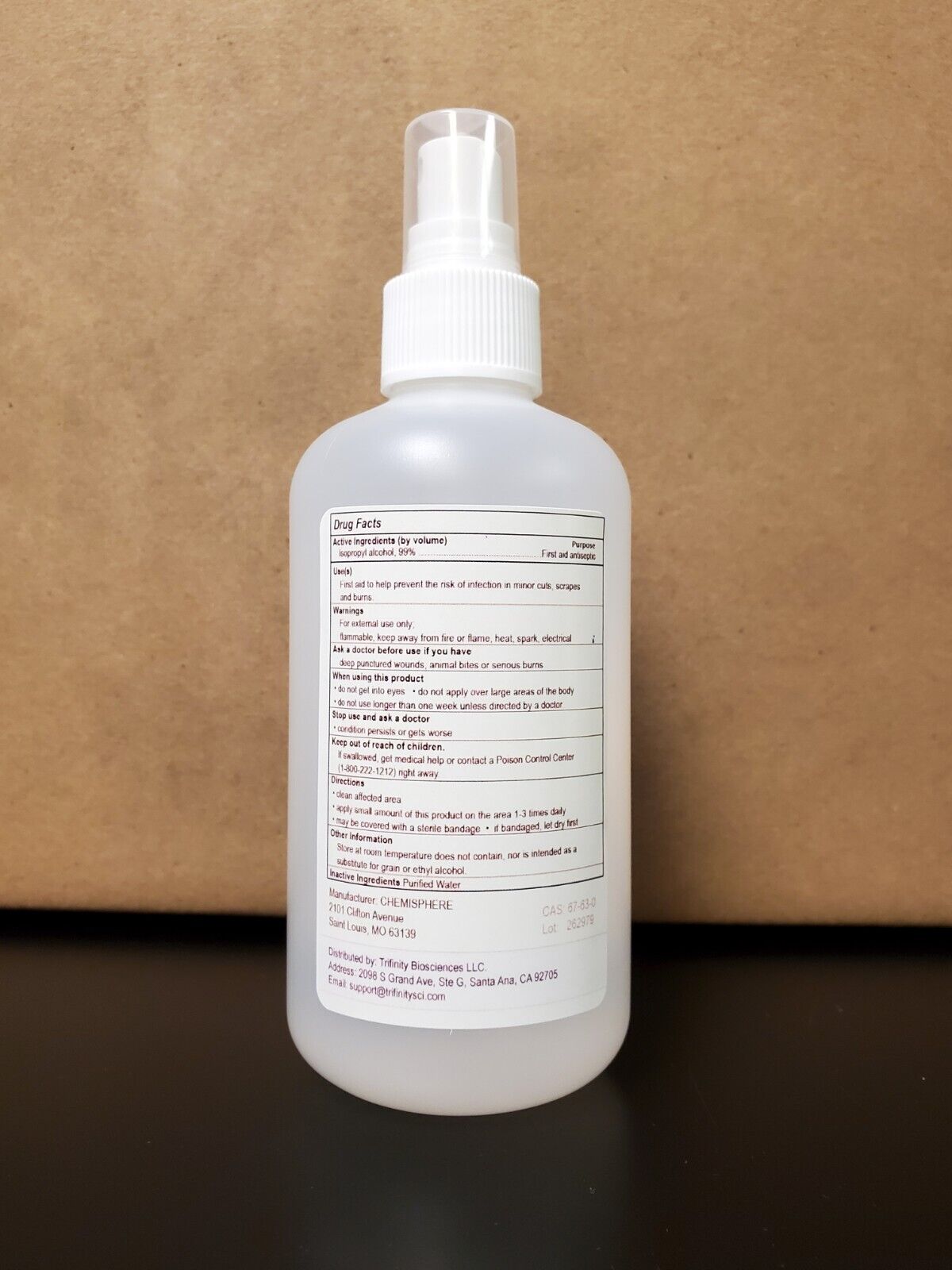 16 oz 99% USP Grade Isopropyl Alcohol Spray