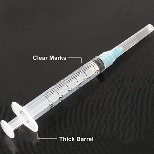 25 Pack 3ml Syringe with 23Ga Needle