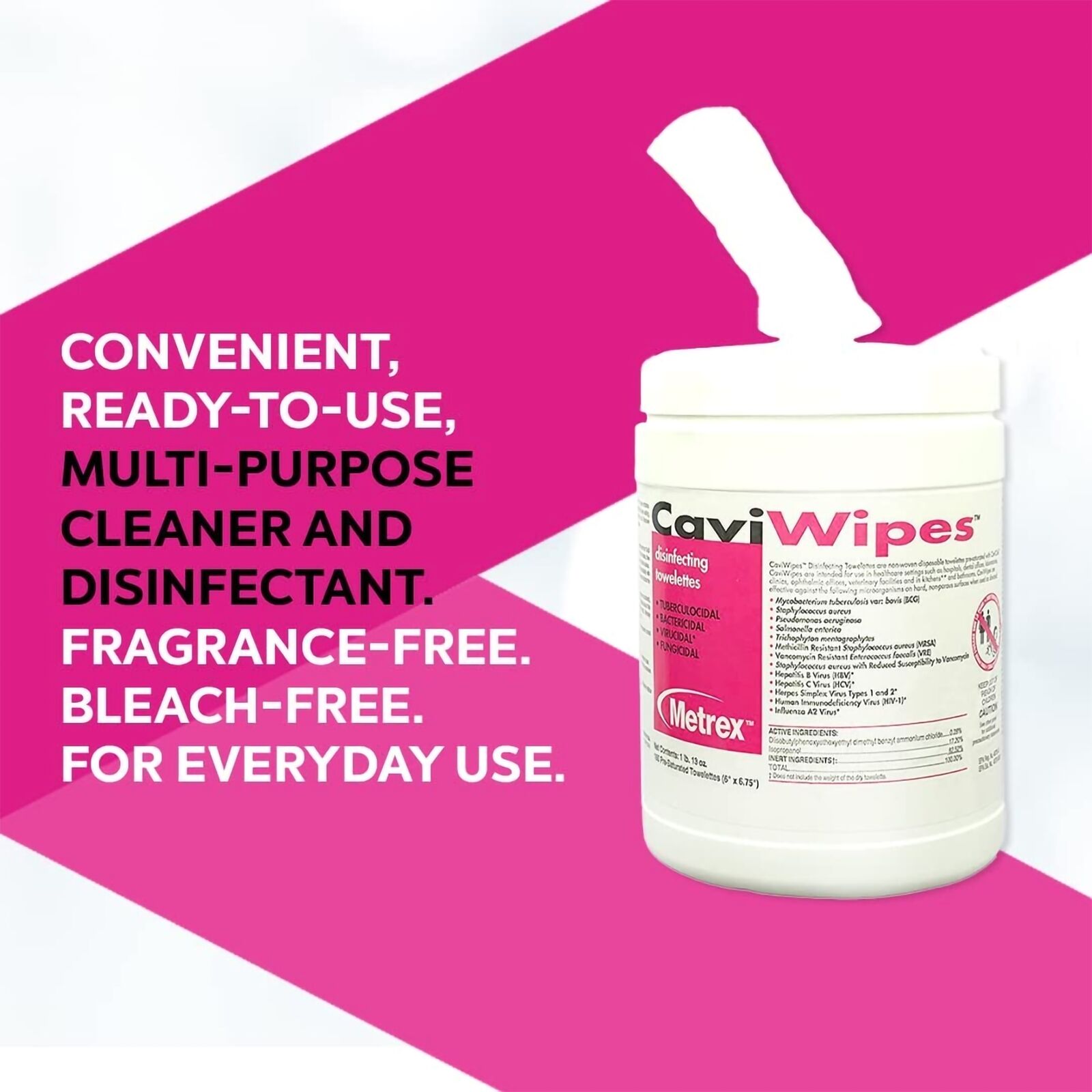 320ct CaviWipes Disinfectant Canister with Alcohol Scent