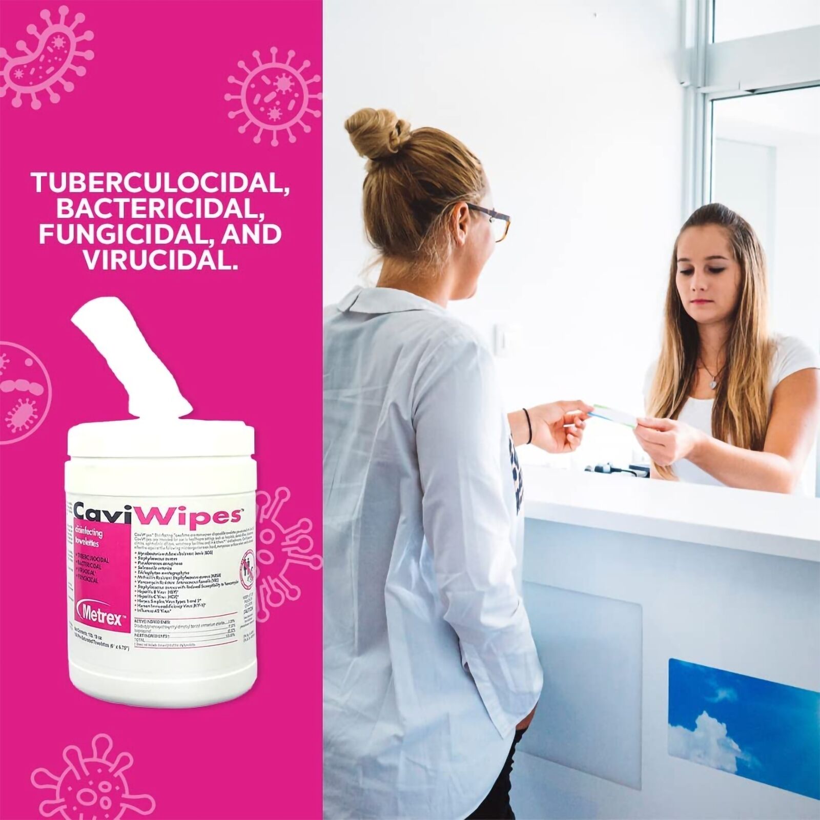 320ct CaviWipes Disinfectant Canister with Alcohol Scent