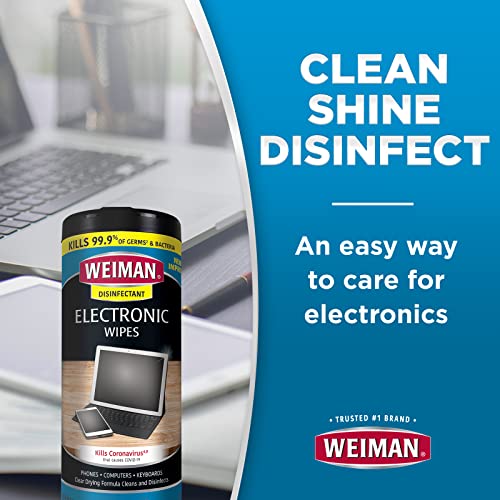 Weiman Electronic Screen Disinfecting Wipes - 2 Pack