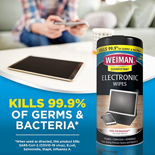 Weiman Electronic Screen Disinfecting Wipes - 2 Pack