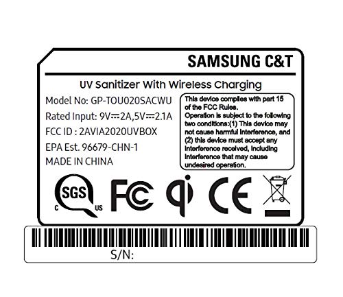 UV Sanitizing Wireless Charger by Samsung