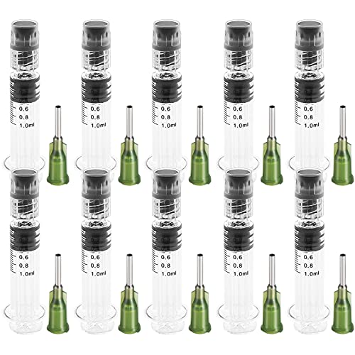 100 Reusable Glass Syringes with Needles