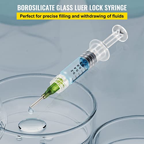 100 Reusable Glass Syringes with Needles
