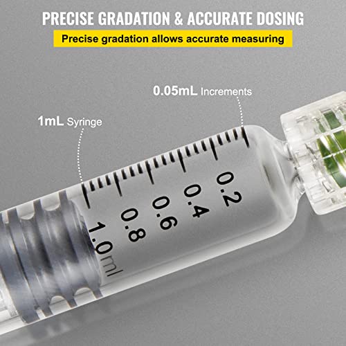 100 Reusable Glass Syringes with Needles
