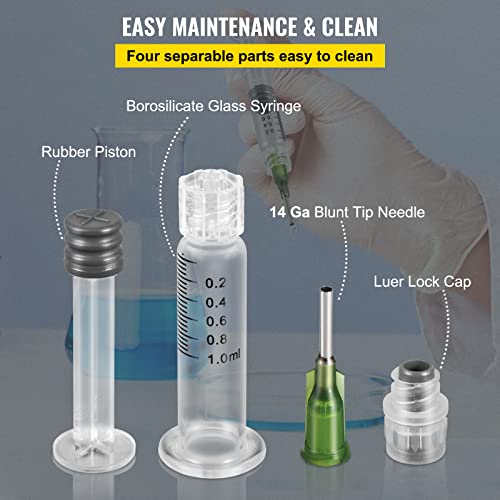 100 Reusable Glass Syringes with Needles