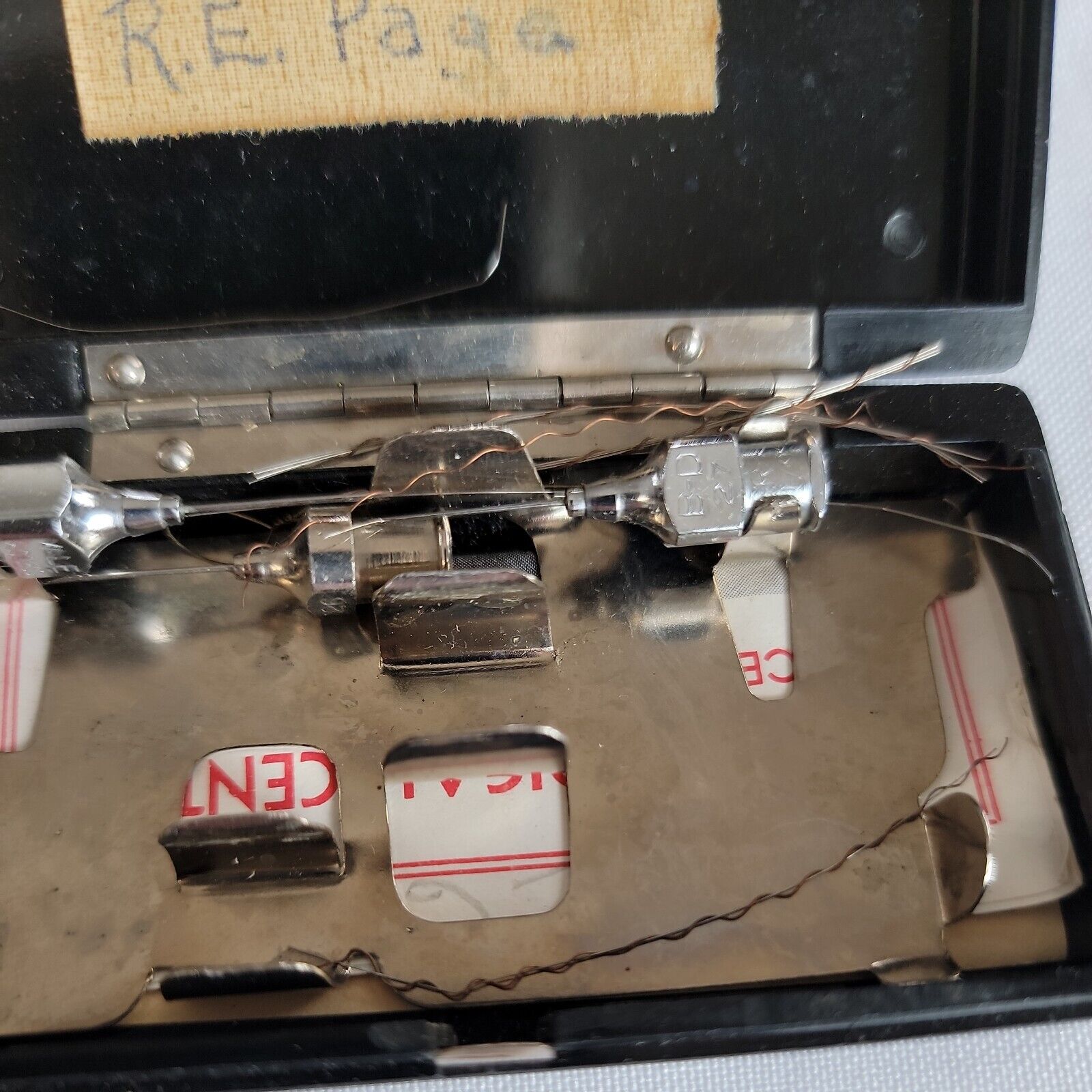 Antique Hypodermic Needle Set with Glass Case