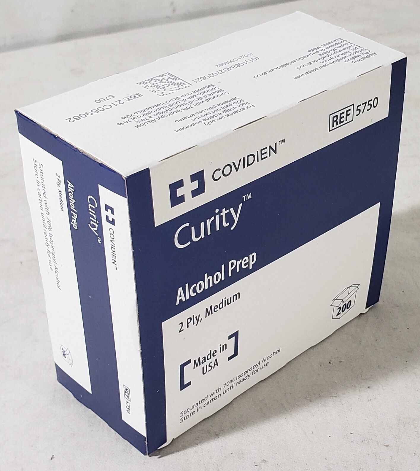 Coviden 5750 Curity Alcohol Prep Wipes (Box of 200)