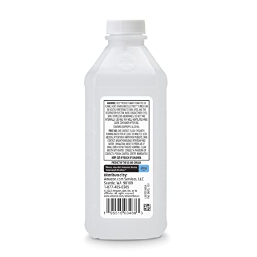 Amazon Basics 99% Isopropyl Alcohol, 16 oz
