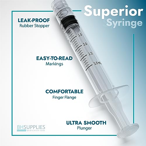 100 Sterile Luer Lock Syringes - 3ml