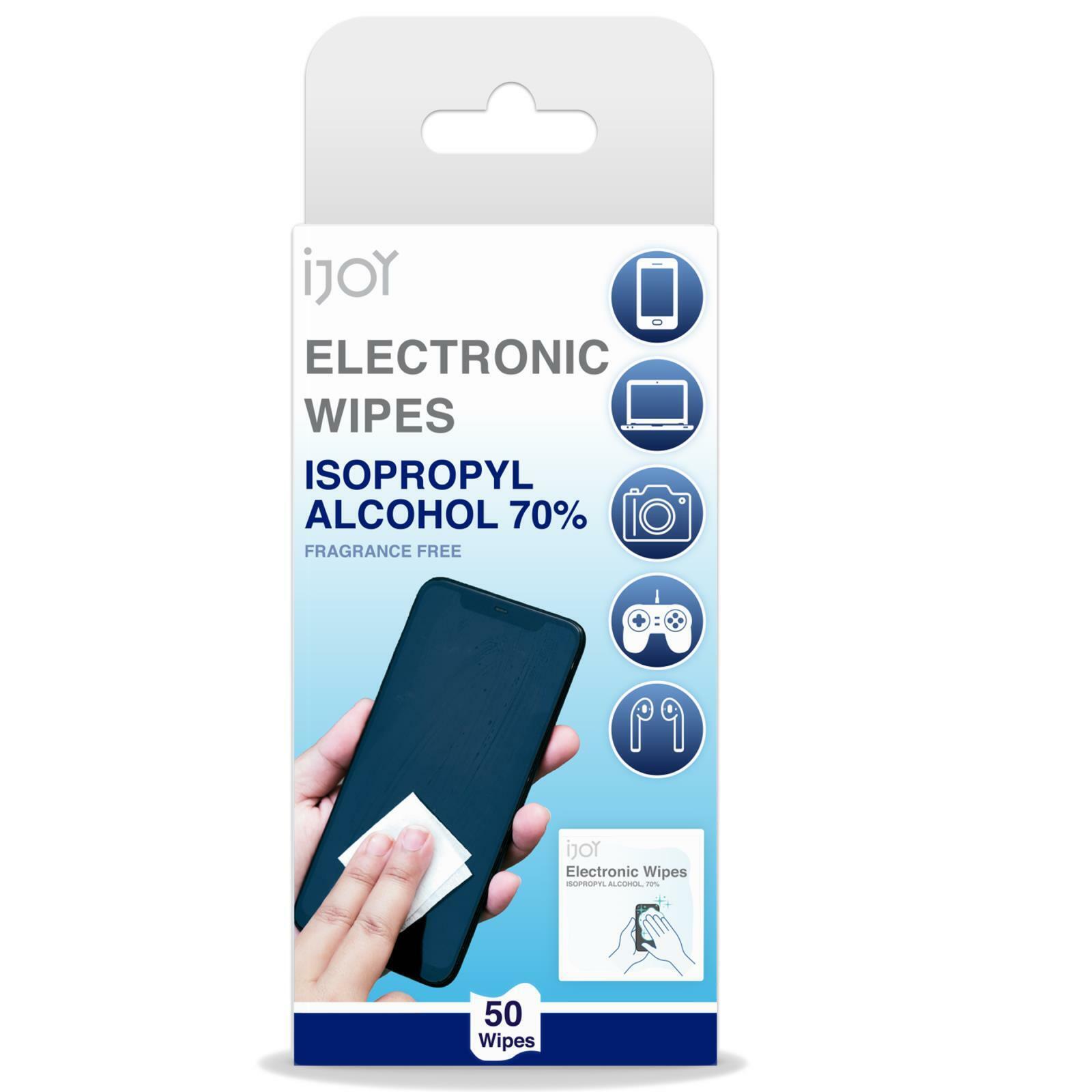 3-Pack Non-Toxic Alcohol Wipes for Electronics