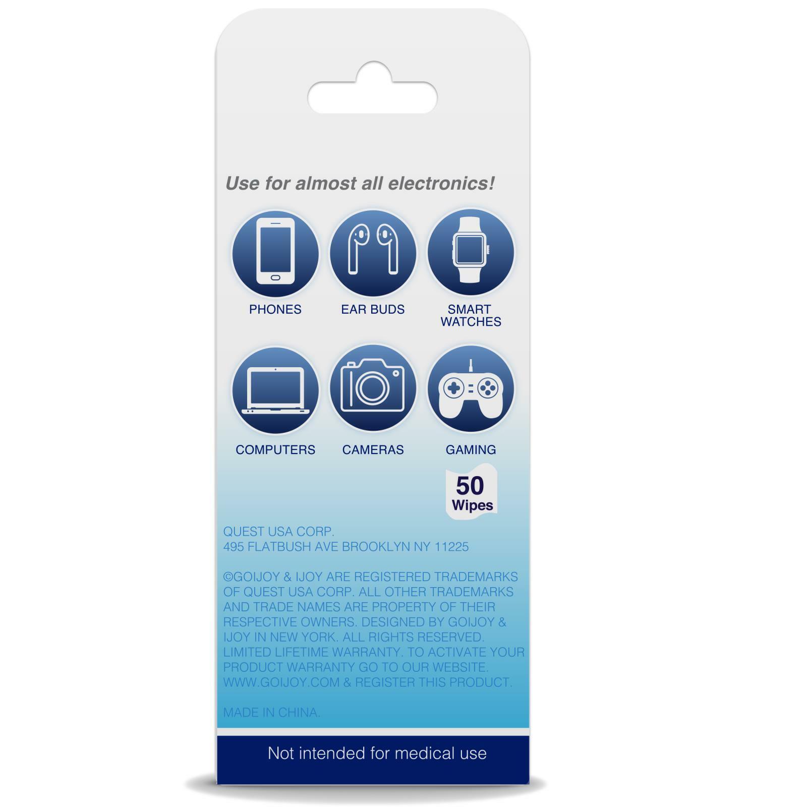 3-Pack Non-Toxic Alcohol Wipes for Electronics