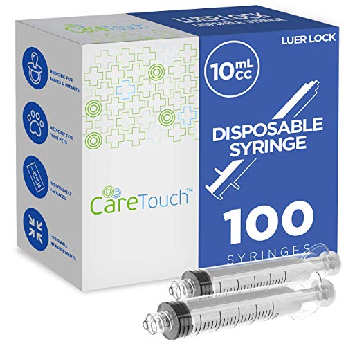 100-Pack 10mL Luer Lock Syringe