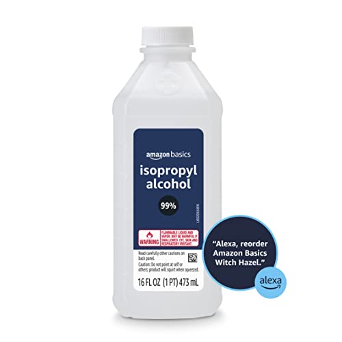 Amazon Basics 99% Isopropyl Alcohol, 16 oz