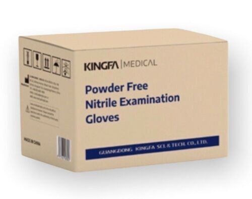 Kingfa Nitrile Medical Gloves FDA Powder &Latex Free Disposable 3 mil Thickness
