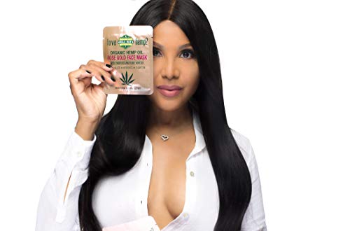 Rose Gold Face Mask with Moroccan Rose Water and Pure Organic Hemp Seed Oil – 6 Pack Bundle.