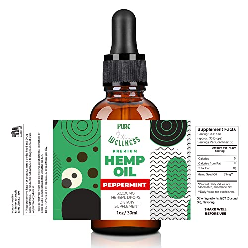 Peppermint Flavor Hemp Seed Oil (30,000mg 3-Pack)