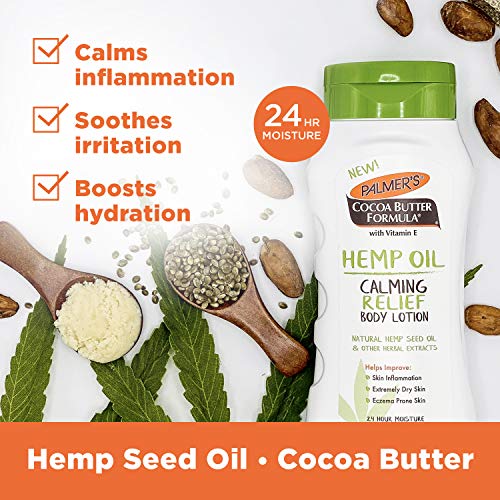 Palmer's Cocoa Butter Formula Hemp Oil Calming Relief Body Lotion, 8 Ounces