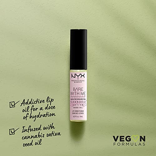 NYX PROFESSIONAL MAKEUP Bare With Me Cannabis Sativa Seed Oil Lip Conditioner Gloss