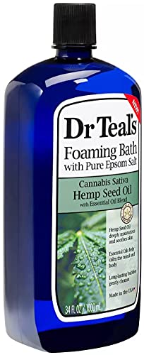 Dr Teal's Foaming Bath Combo Pack (68 fl oz Total), Hemp Seed Oil with Essential Oil Blend, and Nourish & Protect with Coconut Oil. Treat Your Skin, Your Senses, and Your Stress.