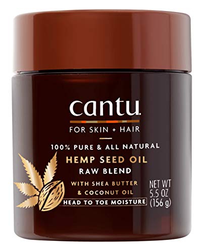 Cantu For Skin + Hair Hemp Seed Oil Raw Blend 5.5 Ounce Jar (Pack of 2)